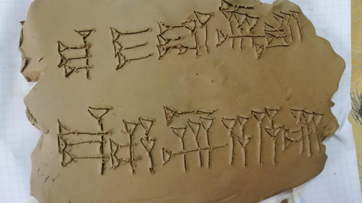 5. Sınıflarımız İlk Çağ Anadolu Uygarlıkları Mezopotamya Uygarlıkları Çivi Yazısı Çalışması Yaptılar